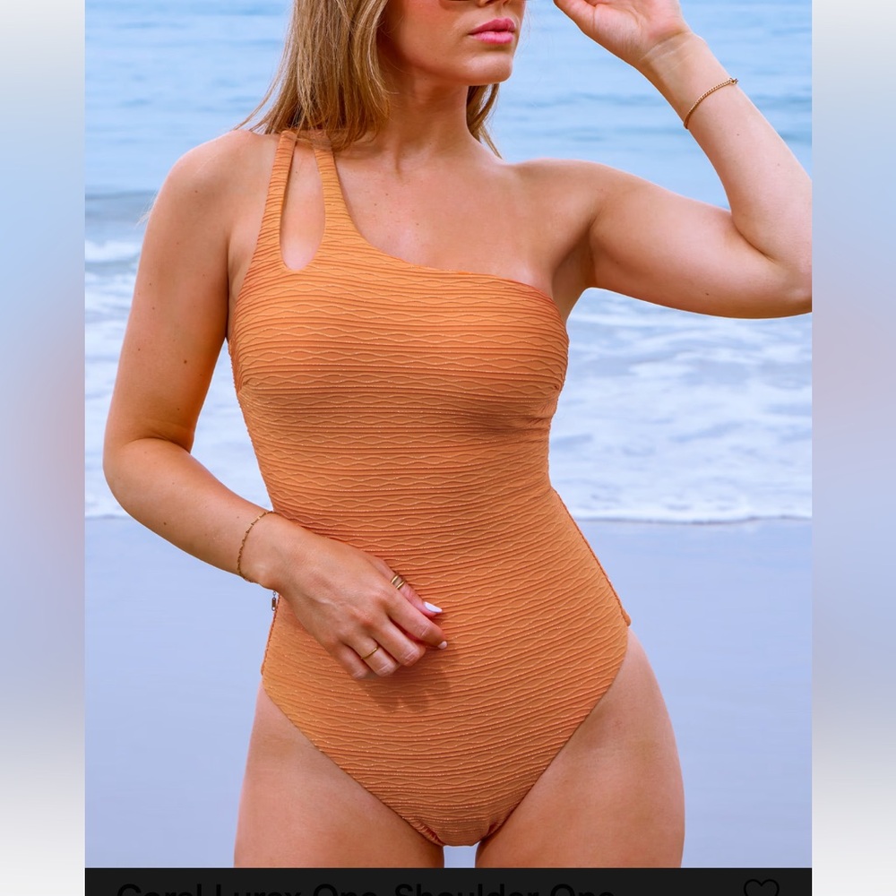 Cupshe coral one piece swimsuit